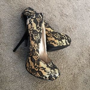 Lace heels